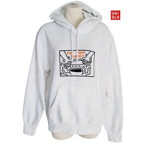 KEITH HARING x TOKYO 80s Art Pop Shop Long Sleeve Sweat Pullover Hoodie M